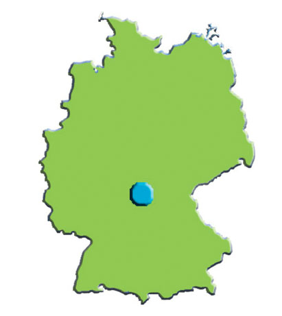 landkarte deutschland rhoen
