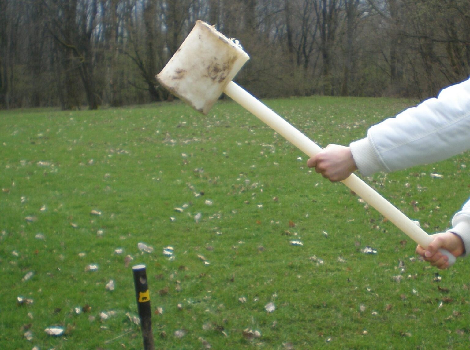 Kopf eines Bohrstockes und Pürckhammer