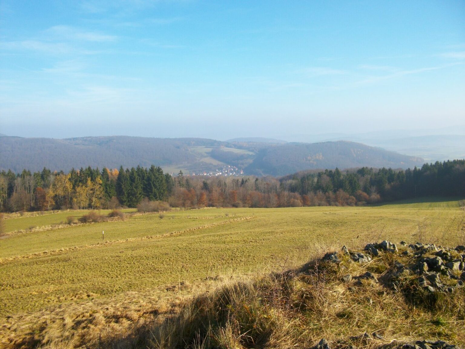 Blick von der kalten Buche Richtung Ginolfs